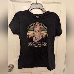 Ruth Bader Ginsburg RBG Feminist Graphic Tee | Women’s Activist Shirt Size M